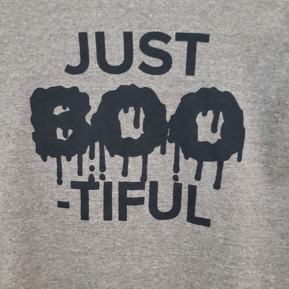 Just Boo-Tiful Long Sleeve Graphic Tee Under Disguise Halloween Soft Women's XS - Picture 5 of 6